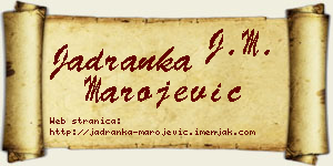 Jadranka Marojević vizit kartica
